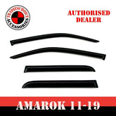 TRADIESCHOICE Weathershields Weather Shields for VW Amarok Dual Cab 2011-2022 Model | Sun Visors